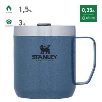 Термокружка Stanley Classic с ручкой 0,35 л, голубая