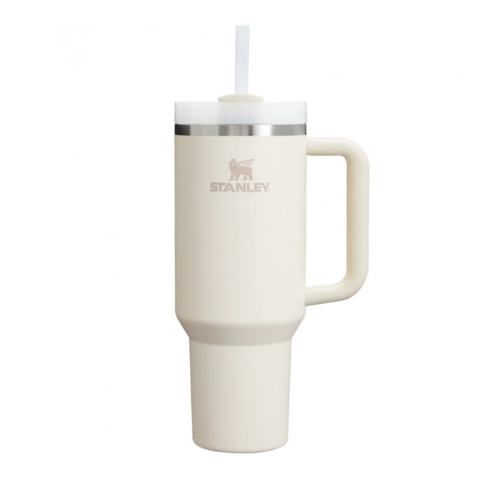 Термокружка Stanley Quencher H2.0 1,18 л с трубочкой, бежевая (10-11913-088)